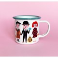 OMM Design Enamel Mug - Art Lover accessories 