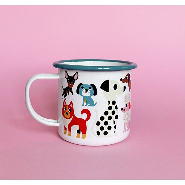 Omm Design Enamel mug - Dog Lover accessories 