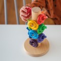 Grimm's - Sorting Helper Building Rings Rainbow Educational toys