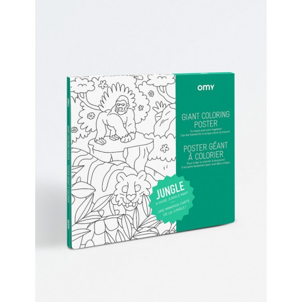 OMY giant coloring Poster - Jungle  accessories 