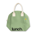 Fluf Zipper Lunch Bag - ‘Lunch’ Moss accessories 