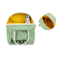 Fluf Zipper Lunch Bag - ‘Lunch’ Moss accessories 