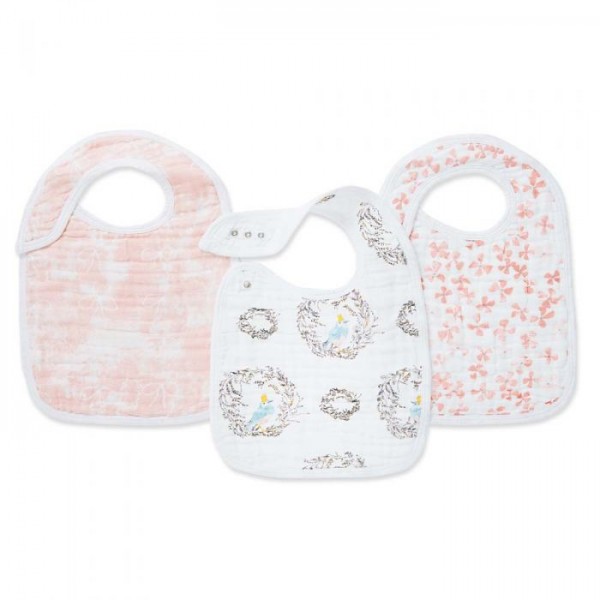 Aden + Anais classic snap bib 3-pack - Birdsong