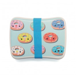 Petit Monkey Bamboo Lunchbox - Donuts Blue  accessories 