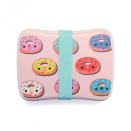 Petit Monkey Bamboo Lunchbox - Donuts Pink  accessories 