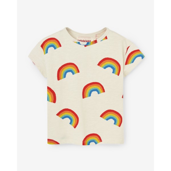 Nadadelazos Organic t-shirt Rainbows GIRL