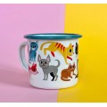 Omm design enamel mug - Cat lover MUM