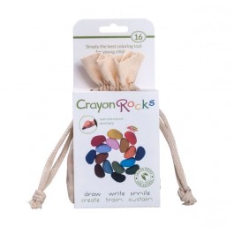 Crayon Rocks,  16 rocks - white  bag accessories 