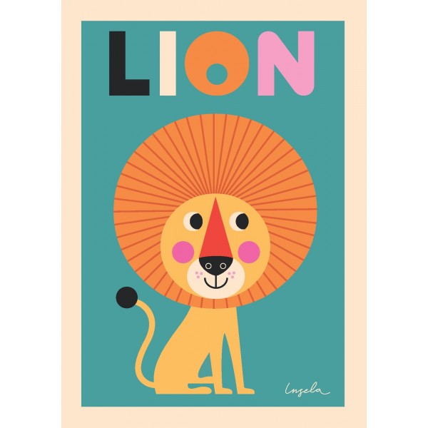 Poster 50x70 - Lion accessories 