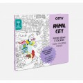 OMY giant coloring poster - Animal City Educational toys