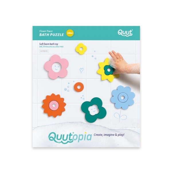 Quutopia. Bath puzzle - Flower Power   Educational toys