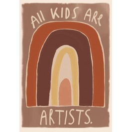 Studio Loco Poster - All Kids are artists  ΠΑΙΔΙΚΑ ΑΞΕΣΟΥΑΡ