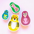 Matryoshka Animal Snack Box set  accessories 