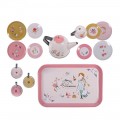 Moulin Roty 642577 Metal tea service case - Les Parisiennes Educational toys