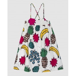 Nadadelazos Organic Dress  - Fruit Mix Cambric GIRL